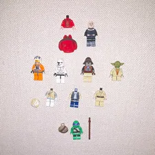 LEGO Star Wars Minifigures Lot with Queen Amidala, Count Dooku, etc.
