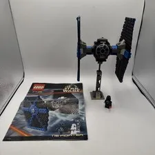 Lego Star Wars 7146 TIE Fighter W/ Instruction Manual - Stormtrooper is MISSING