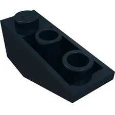 LEGO Part 4287a - Black Brick Sloped Inverted 34° 3 x 1 without Internal Stopper