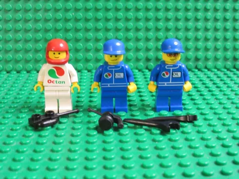 Lot LEGO Classic Town Minifigures Vintage Garage Octan Oil Mechanic CITY Race G7
