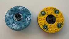 Lego: Ninjago Rattla Spinner (No Crown) & Lego Ninjago Turntable Spinner Set
