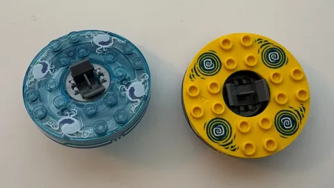 Lego: Ninjago Rattla Spinner (No Crown) & Lego Ninjago Turntable Spinner Set