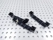 LEGO Lot of 3 Black 1x6 Double Inverted Wedge Bricks BF