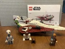 LEGO Star Wars: Obi-Wan Kenobi's Jedi Starfighter 75333 99.9% Complete w/Figs