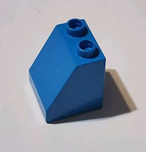 LEGO Dark Azure Duplo, Brick 2 x 2 x 2 Slope 54