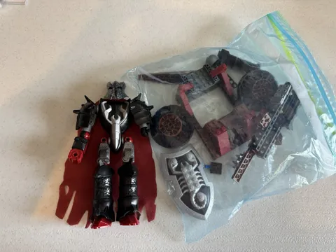 LEGO Vladek Figure w/ Cape, Mixed Parts Lot in Bag Black/Dk Red/Gray