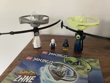 LEGO Ninjago Airjitzu Zane & Wrayth Bundle Rare 70742 70744