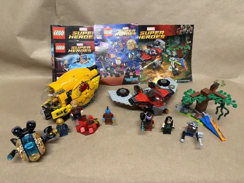 LEGO 76080 + 76079 Marvel Super Heroes Guardians of the Galaxy LOT COMPLETE