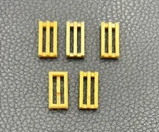 Lego Parts Grill Grate Plates 1x2 Pearl Gold Lot 5 Replacement Part #2412 2412b