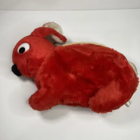 Vintage 1984 Lego Duplo Red Plush Bunny Rabbit Carrier Bag Handle LEGOS Keychain