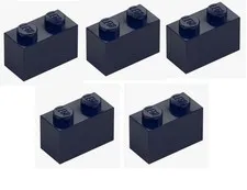 LEGO 5x Brick 1x2 Earth Blue Dark Blue 3004 4249891 Building Block New Basic Building Block