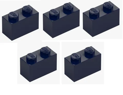 LEGO 5x Brick 1x2 Earth Blue Dark Blue 3004 4249891 Building Block New Basic Building Block