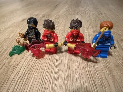 Lego Ninjago Lot of 4 TECHNO ROBE Rebooted minifigs KAI, Jay, and Cole