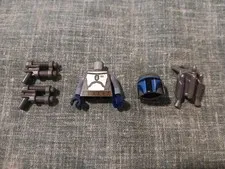 LEGO Star Wars Jango Fett Minifigure Parts Lot sw0468 Helmet Torso Jetpack...