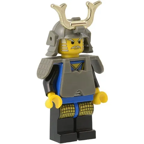 LEGO Castle Ninja Minifigure cas056 Shogun Blue w/Armor 1186 3018 4805 6013 6089