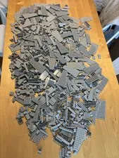 LEGO Bulk Lot Light Bluish Gray Castle Space Random Mix 3lbs 6oz