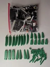 LEGO Technic Green Panels And Parts 1.5 Pounds Bulk Lot Genuine