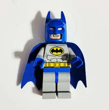 LEGO Batman Minifigure Gray Suit Blue