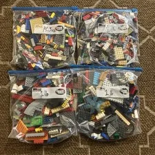 LEGO Bulk Lot Of 3 Lbs 14.3 Ozs Total Weight. Mixed Pieces Colors Ages Etc