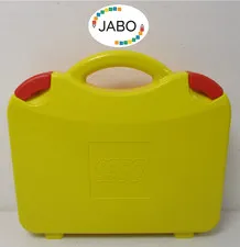 (R4 / 5) LEGO Storage Suitcase Sotier Case Yellow / Orange with Compartments