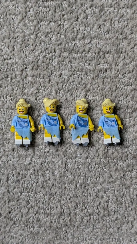 Lego Female Ice Skater Minifigure Lot Of 4,  Figure Collectible Series 4