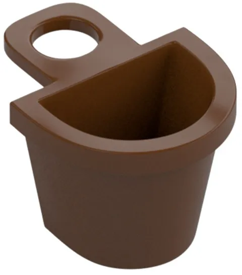 Lego Castle Forestmen Minifigure Reddish Brown CONTAINER D-BASKET Part 4523 D955