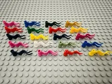 Lot Of 20 Lego Random Color Flags Wavy Banner