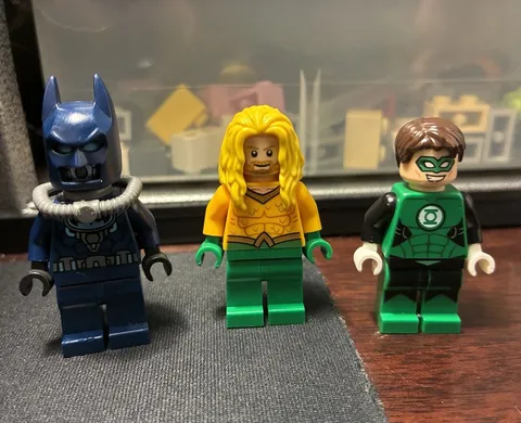 LEGO Minifigure Lot of 3 Batman, Aquaman, & Green Lantern