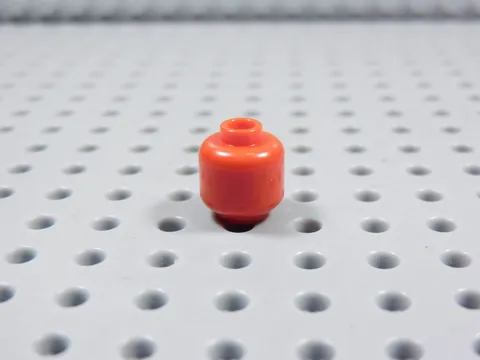 LEGO Red Blank Plain Head Minifig BL