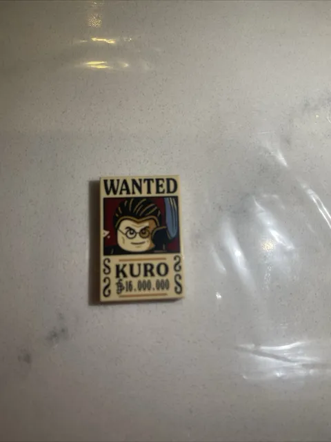 LEGO One Piece KURO Wanted Poster 75636 75637 75638 75639 NEW Printed Luffy
