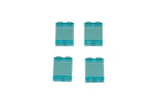 4 Lego® TRAIN Railway 9V 12V RC Window for Waggon Carriage 2x2 SMALL BLUE