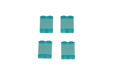 4 Lego® TRAIN Railway 9V 12V RC Window for Waggon Carriage 2x2 SMALL BLUE