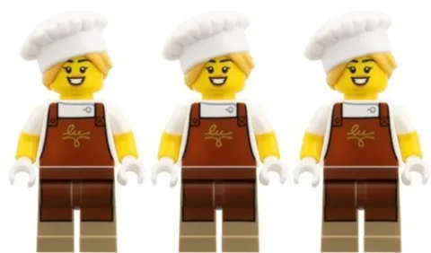 Lego 3 New Chocolatier Series 29 Minifigures Only without Stand and Accessories
