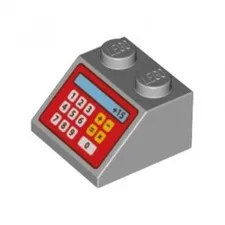 LEGO Cash Register & Keypad Slopes ~ Printed Pattern 