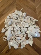 1 Half Pound White Bionicle Parts Lot - (8.2 Oz) - Many Types - Great Condition