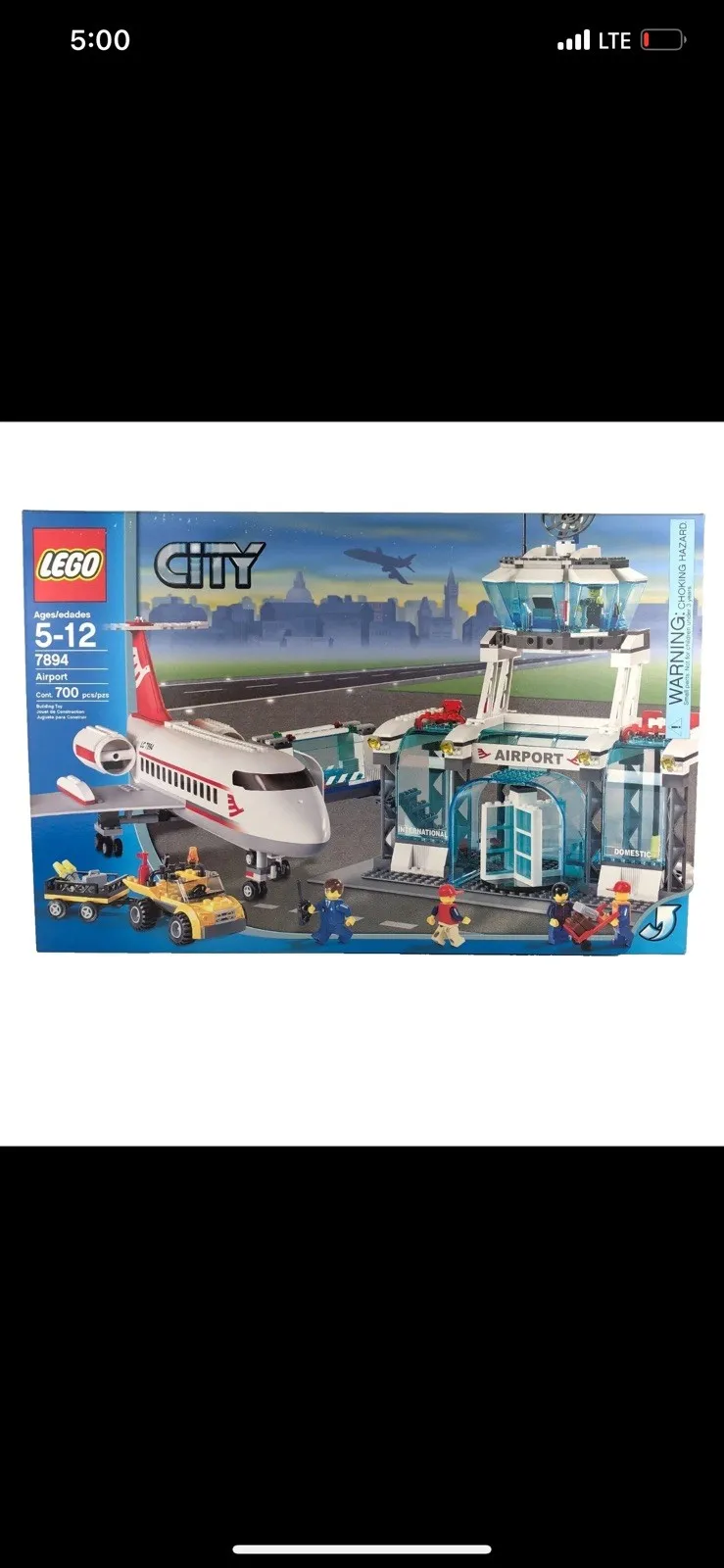 LEGO City Airport 7894 Control Tower Baggage Claim Luggage 2006 Retired Sealed