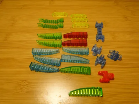LEGO Translucent Bionicles Technic Axle Connector 2x3 Ball Socket  Angles Curves