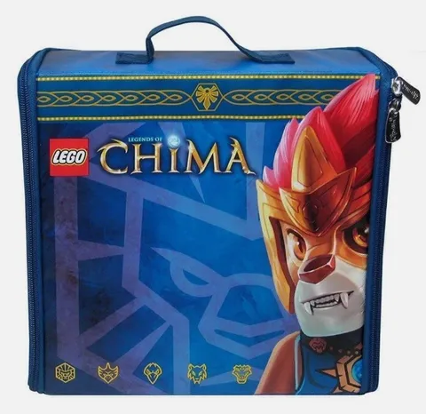 NWT LEGO Legends of Chima Zipbin Battle Case -- Holds 400 Bricks !