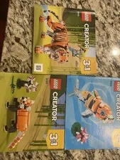 LEGO Creator 31129 Majestic Tiger Illustrated Instruction Manual Booklet English