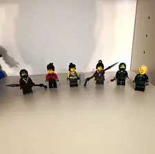 LEGO Ninjago Movie Minifigure Lot of 6 Assorted Figures with Accessories Plastic