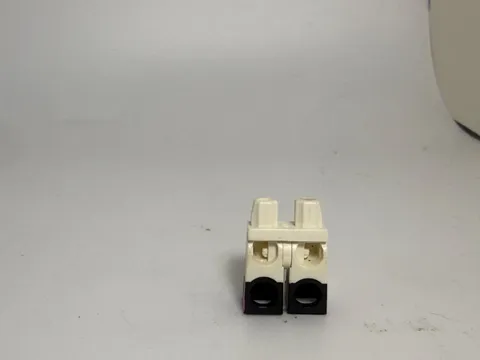 Lego Leg-MINNIE with Ruffles, Black Lower Legs and Dark Pink Feet Conti