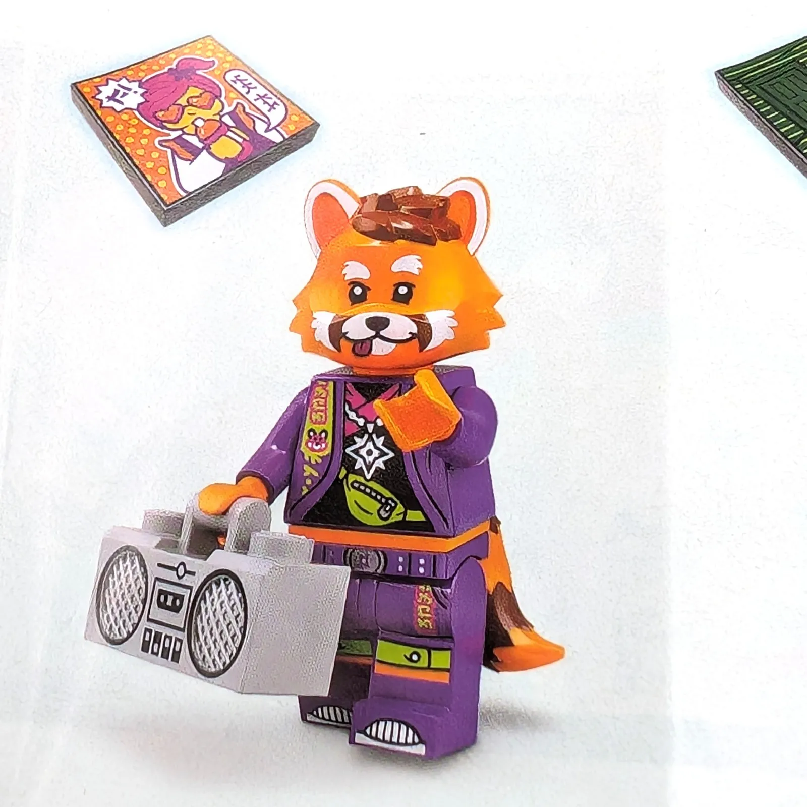 LEGO Minifigure Red Panda Dancer, Vidiyo Bandmates Minifigure, Series 1 vid017