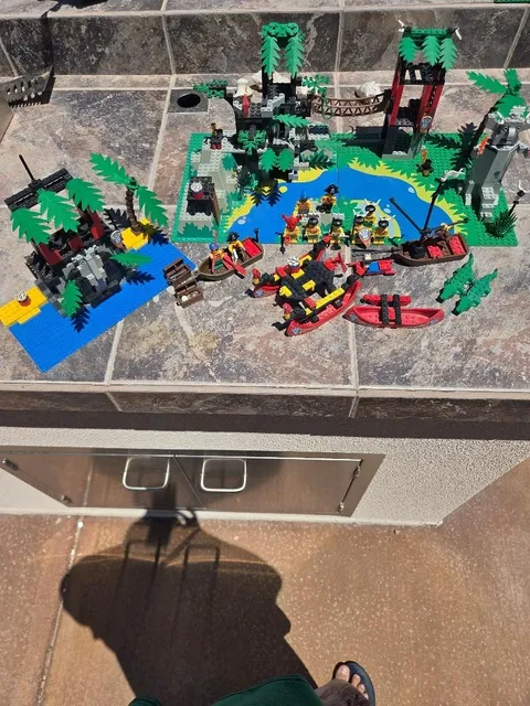 LEGO Pirates: 94' Enchanted Island (6278),Forbidden Island(6264),Catamaran(6256)