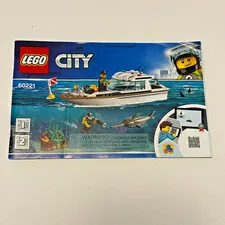 LEGO CITY: Diving Yacht 60221 Instruction Booklet - Manual Only