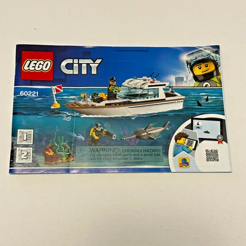 LEGO CITY: Diving Yacht 60221 Instruction Booklet - Manual Only