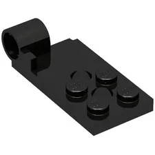5x LEGO® Part 43056 - Hinge Plate 2 x 4 with Pin Hole and 2 Holes - Bottom