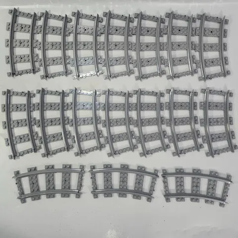 Curved Track Lego City RC Train 53400 RC Railway Town 17pc Rail Extension Tracks