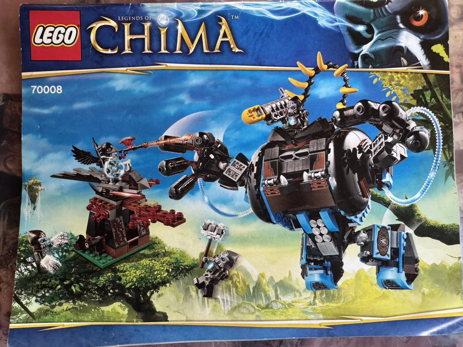 LEGO Legends of Chima 70008 Gorzan's Gorilla Striker Instructions Manual Only