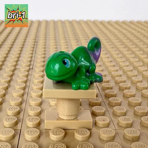 LEGO, Friends: Bright Green Chameleon, 15678pb02, 41033 JUNGLE FALLS 2014 LIZARD