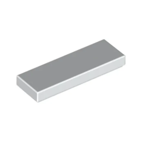 LEGO Briques Pièces 20x Blanc 1x3 Carreau Plat Mince sans Clou 4558168 63864 New